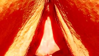 Maturemons sexy mature shows off huge meaty pussy gape 😏