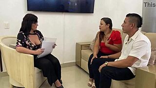 So this couple tried psychological therapy with blowjob and cum in mouth in group setup.