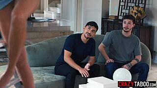 Raw Stepson Shares Hot Stepmom With Friend And Big Ass Milf Stepmom Pristine Edge Liked It