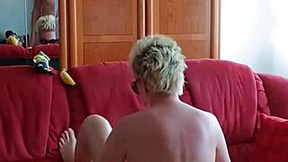 German milf Sandra gets facefucking deepthroat strangle anal creampie