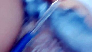 Beautiful Student Sings and Gets Excited During Homework Session!