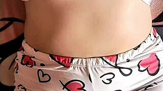 Chica Ignites Passion Viewing Porn Video in Cosplay Attire