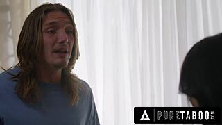 pure taboo hot asian stepsis lulu chu taunts pervy stepbro during sex with stepmoms nudes