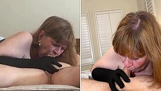 Granny carmen angel delivers close up pov cock sucking in homemade scene