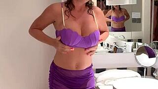 Busty Shower Fantasy with Lenushka Doll Submerged in Bubbles Suggesting Wet Curves