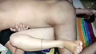 In a private moment alone in her room, the virgin girl explores intimacy with her boyfriend for the first time.