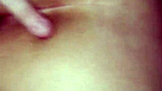 My girlfriend rides me passionately. I finger her tight ass during our intimate session.