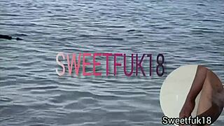 Sexy ebony teen girl enjoys two big black cocks in outdoor orgasm session.