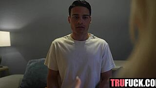 Caught Masturbating Taylor Teaches Leo Intense Blowjob and Doggystyle Leading to Cum-Filled Mouth in Taboo Quickie