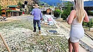 Why am I cheating on my husband with the gardener, bending over for his deepthroat and cowgirl ride in this quickie?