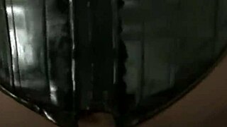 Hey, check out big boobed black Ms Panther in lingerie for pov interracial action