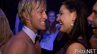 Group hardcore fucking with blowjob and cumshot in carnal bang session