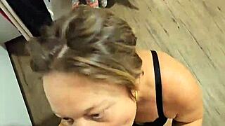 Compilation of French couple with blue eyes allure in outdoor lingerie scenes