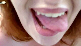 dawnskye1962 in bodystocking teases with bbc dildo