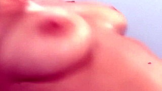 Oh, fuck that big tits mom in fishnets! Bend her over, finger her asshole, deepthroat and titty fuck to orgasm.