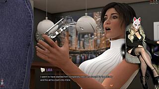 why does naughty lara croft undress in outdoor public upskirt cosplay with big tits??