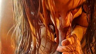 I love when milf putona takes cum in her mouth eagerly