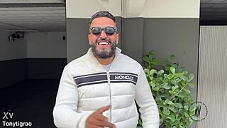 trailer shows brazilian milf bent over for big cock blowjob