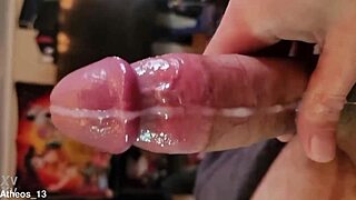 so there i was in the bedroom, close up on my big oiled cock, just cumming nonstop like a total exhibitionist fetish freak.