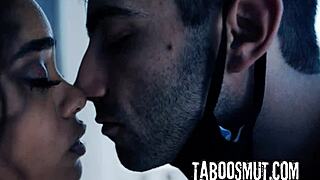 cheating ebony milf starts secret sex affair with curly-haired delivery boy in hardcore reality encounter