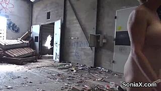 Unfaithful english mature lady sonia boldly displays her monster tits in juicy fetish reality