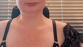 The sexy mature MILF compiles her homemade lingerie moments in panties from a POV view.