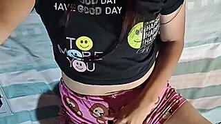 colombian porn actress shares infiltrated video with math teacher in homemade bisexual bunny uniform