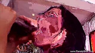 Horny latina neighbor enjoys intense fingering and hardcore action with big black cock