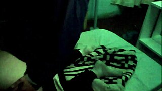 Emo Latina Couple Enjoys Doggystyle Sex in Bed and Then in Darkness