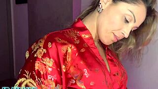 i love how this naughty brazilian milf rides my cock with force