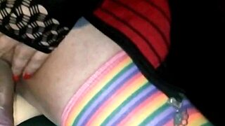 woman pegs guy in female panties with strap-on until she ejaculates untouched