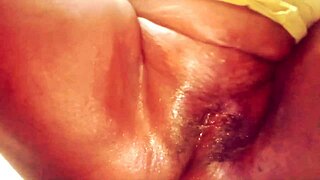 indian housewife licks and fucks vegetable in homemade pov session with big ass, big tits, and wet pussy action.