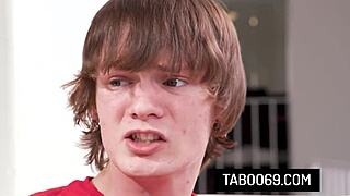 Hot redhead stepmom gets her hairy pussy and tight asshole fucked by stepson in taboo encounter