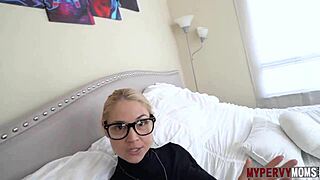 I feel so connected as Sarah Vandella rides her stepson and spreads her wet cunt