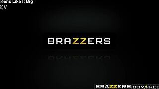 Brazzers teen likes it big with xander corvus fucking the family friend in hardcore domination fishnets