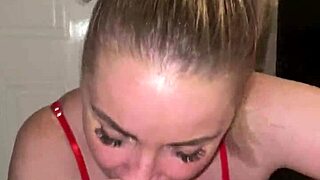 Step Son Gets Endless Blowjob From Blonde With Big Tits Sucking Dick, Licking Balls, And Finishing On Boobs.