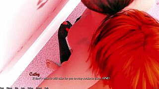 in this wet dream scene the teacher cathy gives a handjob while wearing latex