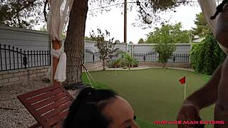 Pawg milf Iluvshauna boldly takes big black dick with deepthroat and gagging.