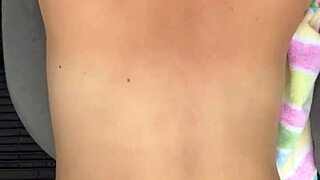 Pretty hooker with perfect boobs rides me cowgirl style in public while on her period, ending with jizz on her big ass 😏