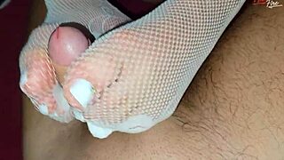 Oh Man, Quietly Fucking Stepmother In Bedroom With Dirty Talk And Feet!