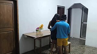 i watched this crazy latino fuck the colombian waitress while his arab friend flashed during their business visit