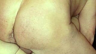 Subtly pounding curvy wife until filling her big pussy with warm cum during intense session