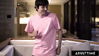 Whoa, milf pristine edge stays up all night riding her stepson in deepthroat French subtitled action!