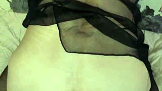 This hot milf slips into stockings for intense missionary sex with her husband. They switch to wet poses in homemade action.