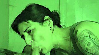 Oh yeah, sexy native milf autumn sunshine is sucking that cock before riding it hard in missionary