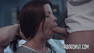 in a wild threesome scene alexis fawx and bobbi dylan take on a big cock roughly