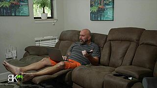 free ghostface delivers sloppy halloween handjob to cougar milf in lingerie with big cock action