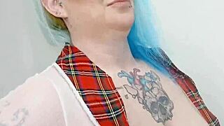 Curvy British Schoolgirl Livie Blainn Gets Deepthroat And Doggystyle From Big Black Cock In Office Interracial Encounter. Natural Tits Bounce During Cowgirl Ride.