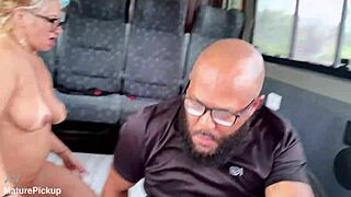 Why pick up this tattooed mature friend for rough anal sex and deep fingering in public?