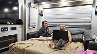 Intense Chat Roulette Leads To Step-Brother Dominating And Fucking Virgin In Cowgirl And Doggystyle